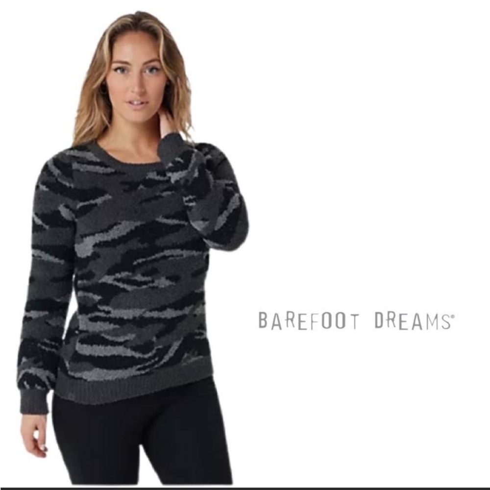 Barefoot Dreams black camo sweater